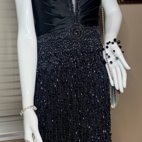 NTW Mac Duggai Cocktail Black Dress Size 10 - Picture 5 of 11